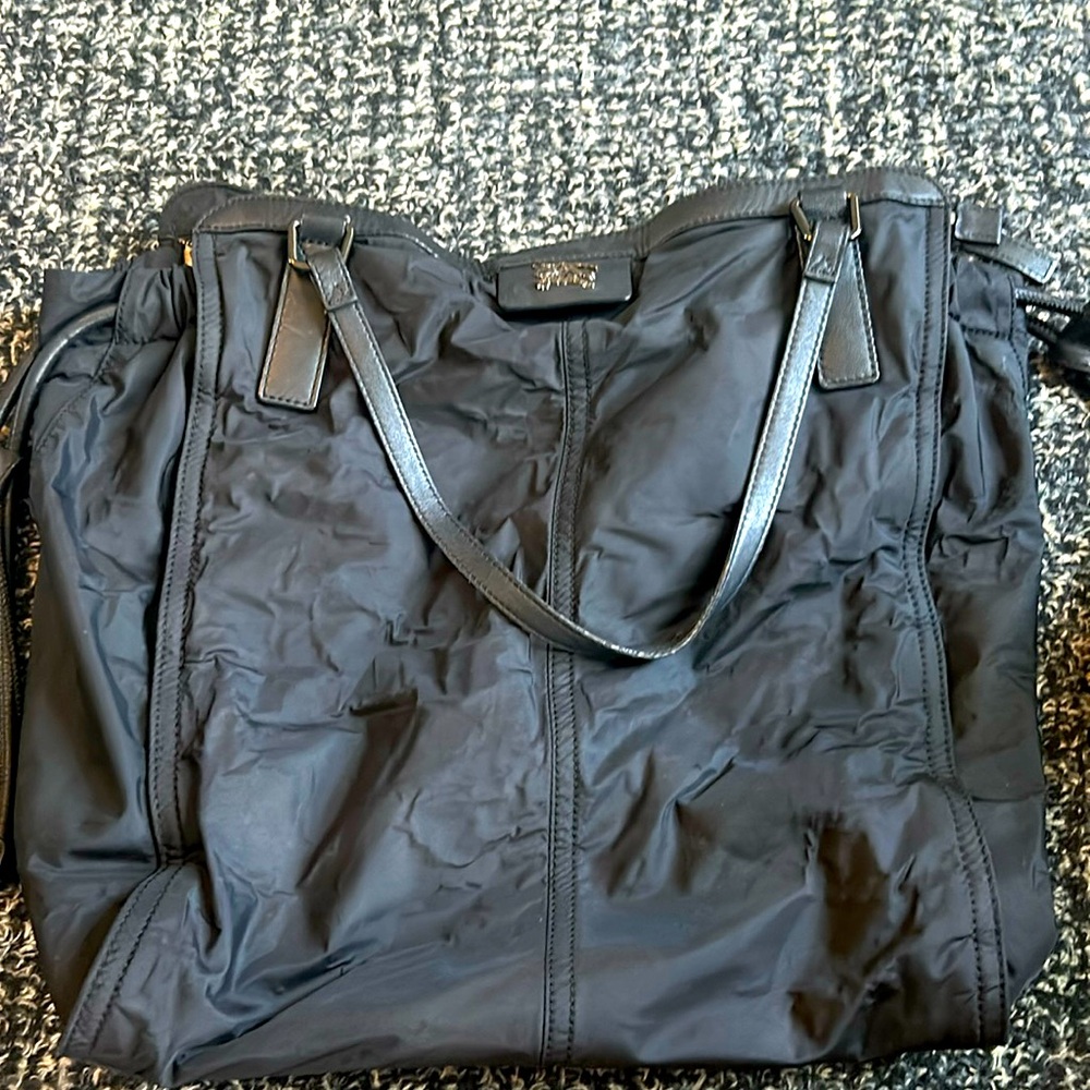 Nylon Black Burberry Large Bag